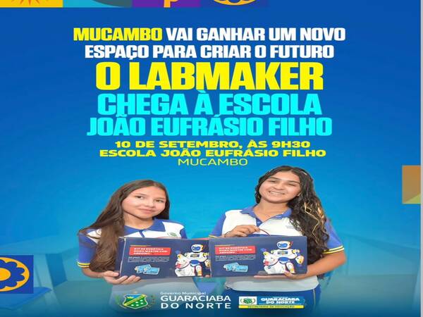 Mucambo vai ganhar um novo espaço para criar, aprender e transformar ideias em futuro